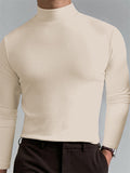 Men's Casual High Collar Elastic Comfort Base Shirts