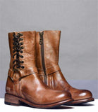 Vintage Side Tie Comfort Plus Size Boots