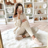 Women's Stylish Two-Piece Fashion Warm Sweater Sets