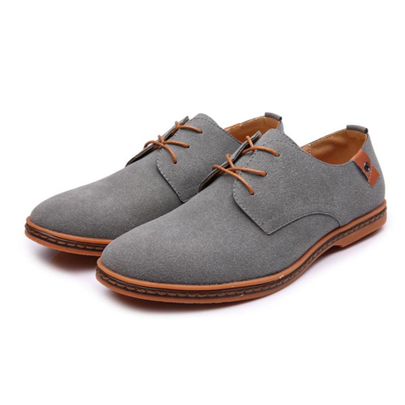 Men's Casual Suede Solid Color Pointed-Toe Oxfords
