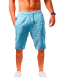 Men's Cotton Linen Fitness Casual Shorts
