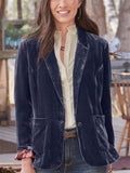 Women's Gorgeous Velvet Lapel Business Small Suit Jacket