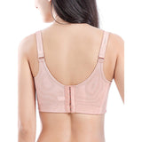 Plus Size Push Up Side Support Lace Bras - Pink