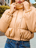 Winter Casual Stand Collar Thermal Short Coat For Women