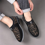 Stylish Casual New Contrast Color Large Size Men's Flats