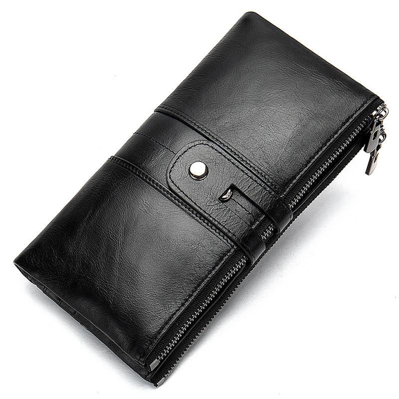 Women's Leather Multifunctional Clutch Fashion Antimagnetic Wallet