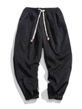 Men's Casual Loose Plush Thermal Drawstring Pants For Winter
