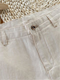 Linen Casual Solid Color Pants For Men