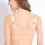 Women's Super Comfy Wireless Front Button Closure Soft Bras -Gray