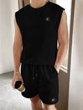 Men's Crew Neck Sleeveless Comfort Sets for Summer