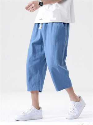 New Arrival Casual Strap Loose Linen Pants