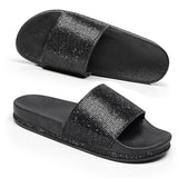 Women's Fashion Casual Shining Slip-on Open Toe Slippers