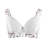 Plus Size Full Coverage Push Up Minimizer Cotton Bra - White