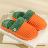 Winter Fashion Waterproof Keep Warm Plush Detachable Women Slippers