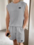 Men's Crew Neck Sleeveless Comfort Sets for Summer