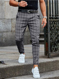 Men’s Button Up Plaid Trousers