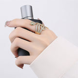 Natural Fancy Snake Copper Plated Female Ring