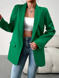 Temperament Open Front Office Blazer Coat for Lady