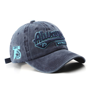 Unisex Retro Letters Embroidery Cap