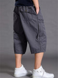 Mens Loose Stitching Pure Color Sweatpants