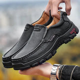 Men's Breathable Genuine Leather Handmade Walking Shoes