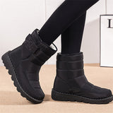 Thermal Solid Color Waterproof Snow Boots