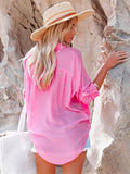 Summer Sandy Beach Sun Protection Thin Long Sleeve Ladies Blouse