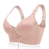 New Fashion Sexy DD Cup Wireless Front Drawstring Side Support Massage Bras