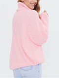 Winter High Collar Candy Color Knitted Sweaters for Sweet Lady