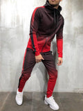 Gradient Tracksuit Sets Hooded Sweatshirt + Slim Fit Trousers