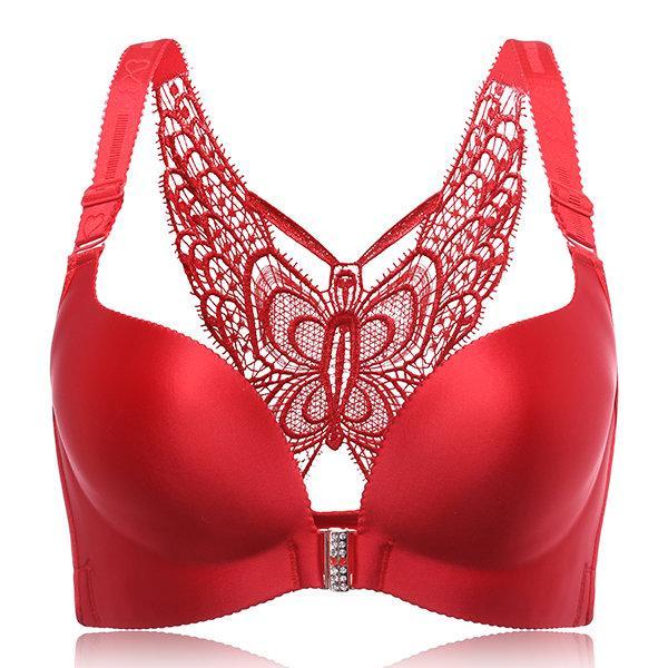 Leopard Front Closure Bras Wireless Beauty Lace Back Bras For Women Plunge  Push Up Underwear Butterfly Beauty Back Drop Shipping - Bras - AliExpress