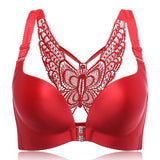 Beautiful Butterfly Back Wireless Front Closure Push Up Bras