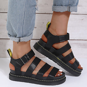 Women's Soft Comfy Buckle Up Casual Beach Sandals