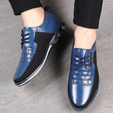 Men's Lace Up Microfiber Leather Shoes