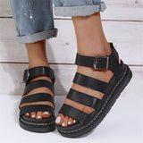 Women's Soft Comfy Buckle Up Casual Beach Sandals