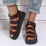 Women's Soft Comfy Buckle Up Casual Beach Sandals