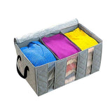 Bamboo Charcoal Storage Bag Closet Organizer Box 65L