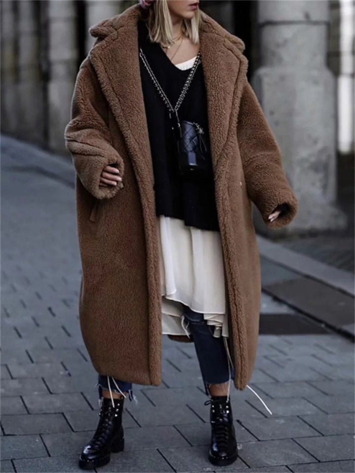 Luxury Fashion Leopard Print Winter Extra Warm Coats for Women