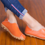 Women's Leisure Large Size Solid Flat Heels Loafers