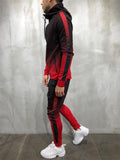 Gradient Tracksuit Sets Hooded Sweatshirt + Slim Fit Trousers