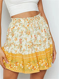 Trendy Bohemian Style Printed Skirts