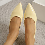 Classy Simple All Match Pointed Flat Heels Women's Loafers