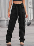 Women's Cool Washed Multi Pockets Cargo Pants