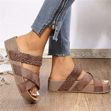 Casual Cross Strap Thick Sole Fisherman Sandals for Women