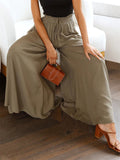 Trendy Large Size Wide Leg Loose Ladies Trousers