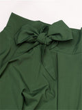 Fashion Elegant Bowknot Pleated A-Line Skirt