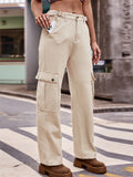 Women's Casual Comfortable Plus Size Cargo Pants