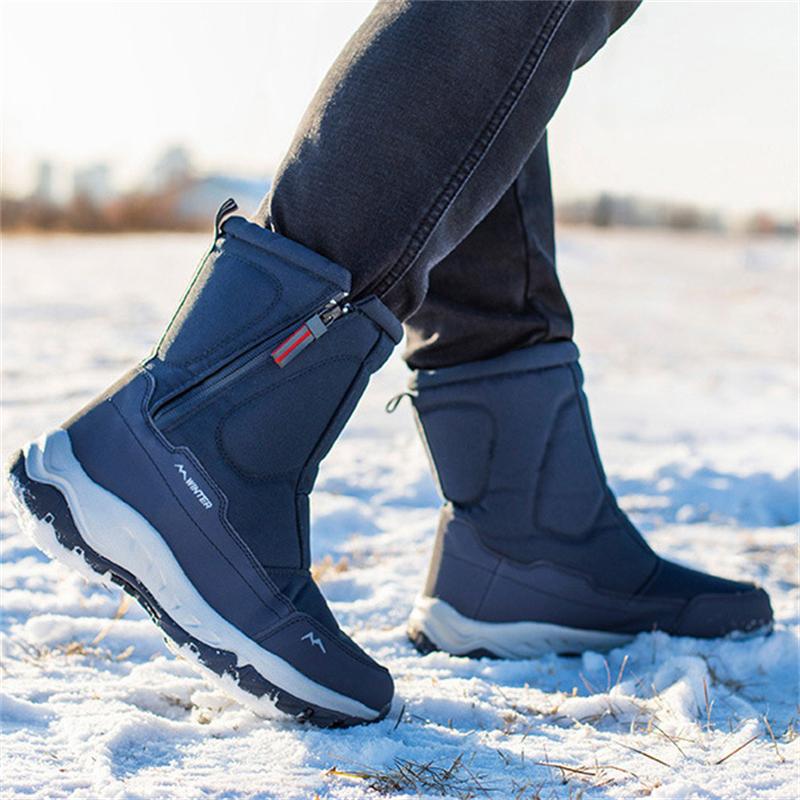 Men's Breathable Winter Plush Thermal Outdoor Boots