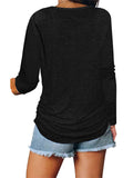 Autumn New Chest Zipper Casual Long Sleeve Women Tops