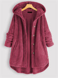 Women's Hooded Oversize Fashion Fleece Coats